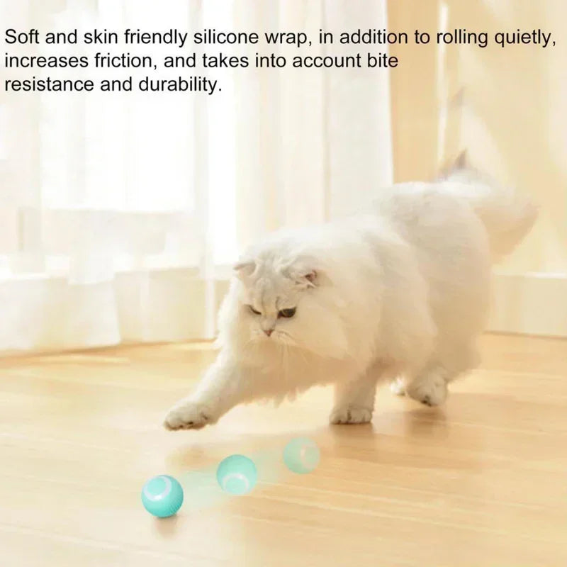 Smart Cat Toys Automatic Rolling Ball Electric Cat Toys Interactive For Cats Training Self-moving Kitten Toys Pet Accessories