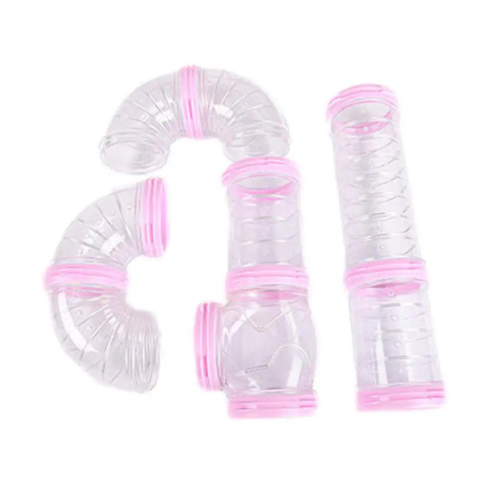 Hamster Tunnel Connectable Hamster Tube Expandable Safe Ferret Tunnels Bite-Resistant Hamster Toys Pet Supplies External Pipe