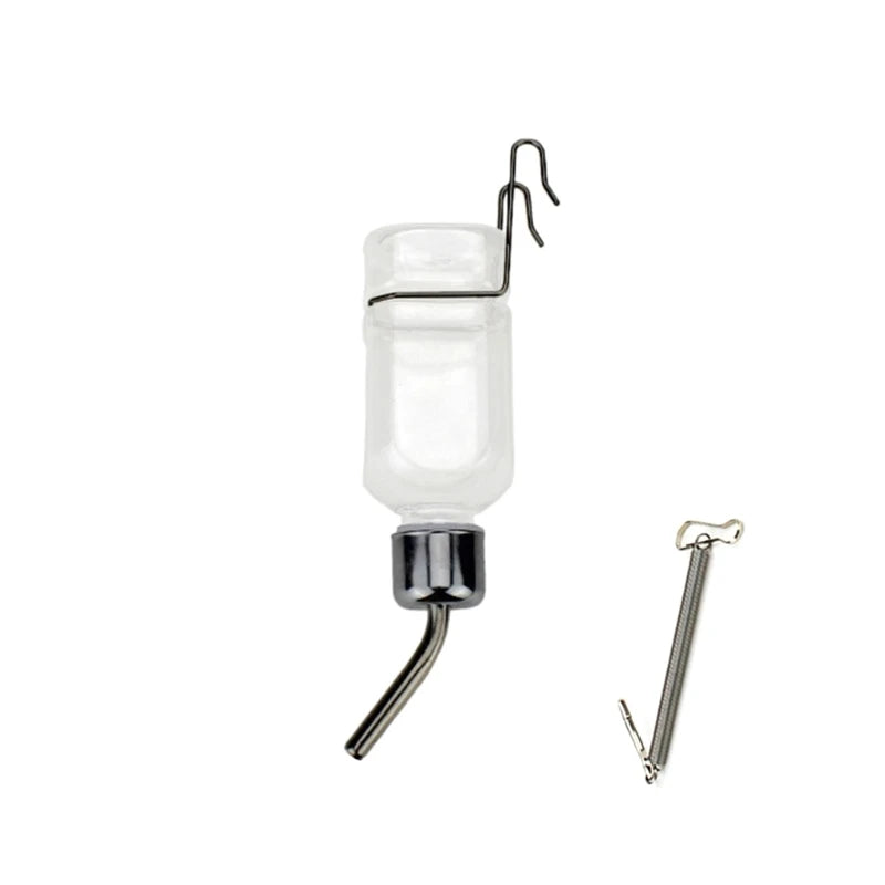 180/350mL Hanging Water Bottle for Hamsters Automatic Rabbit Water Dispenser Dripproof Head Cage Drinking Bottle Watering