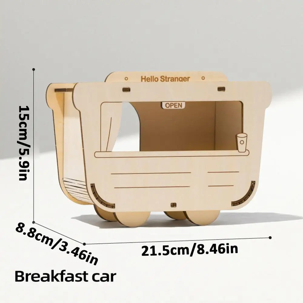 Hamster Squirrel House Toys Guinea Pig Wooden Hideout House Rabbit Chinchilla Gerbil Nest Hamster Accessories Small Pet Supplies