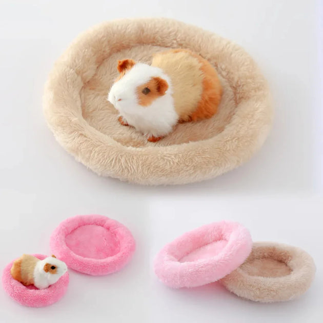 Hamster Nest Pad Velvet Warm Pet Nest  Cotton Cushion Hamster Hedgehog Chinchilla Rabbit Pet Bed 5 Colors S/L Pet supplies
